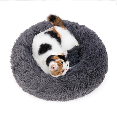 Cama Redonda Antiestrés para Mascotas | Súper Suave y Lavable