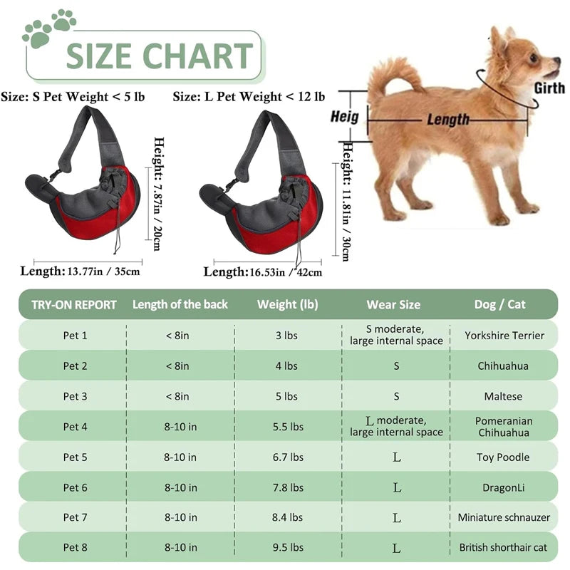 Bolso Portador de Mascotas  | Ideal para Viajes y Paseos